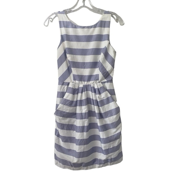Jodi Kristopher Blue and White Striped dress - Picture 1 of 6